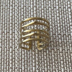 Stella & Dot Maylee Gold Tone Adjustable Multi-Band Ring - Women Jewelry